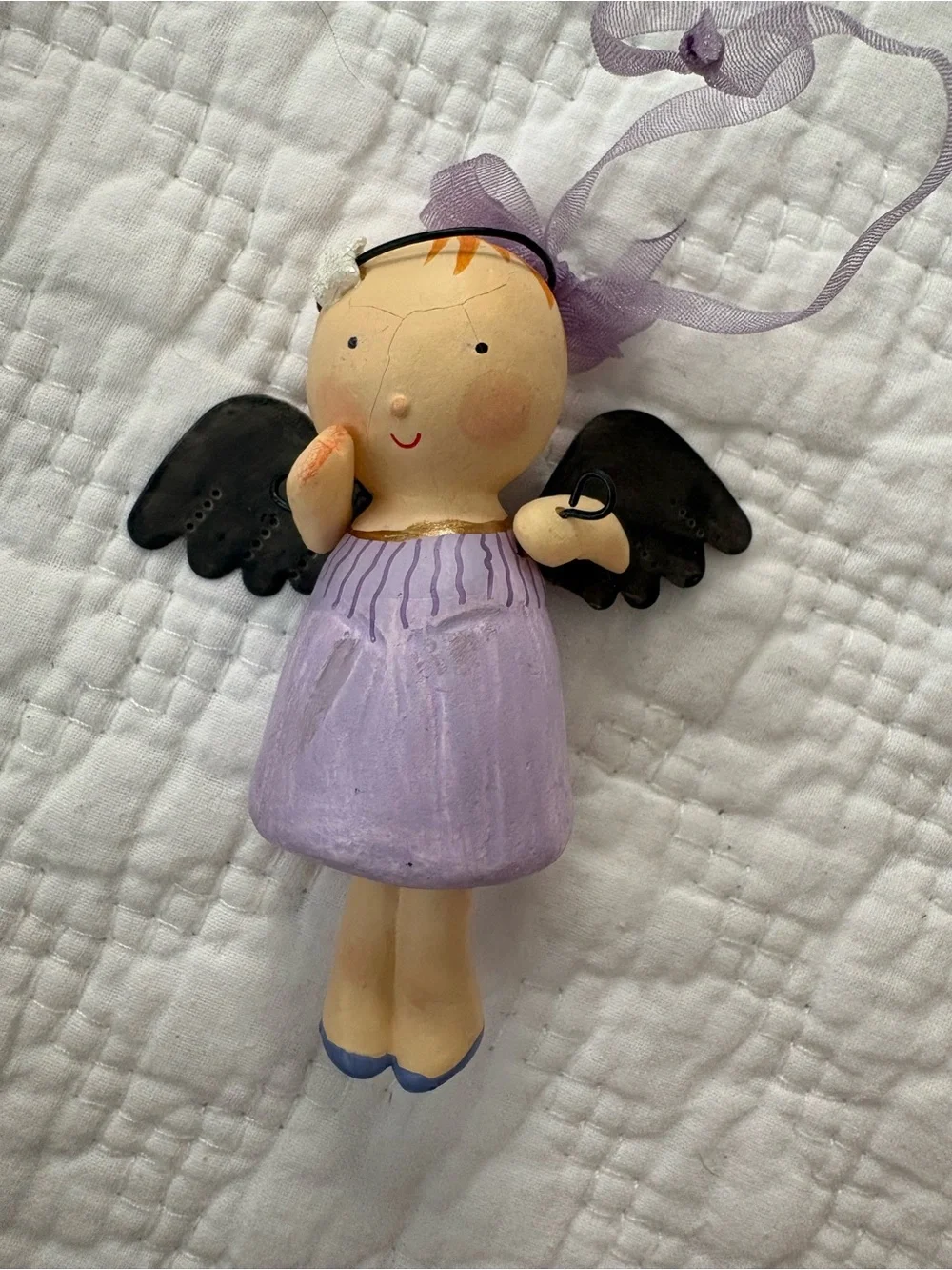 Hallmark 2001 One Little Angel Keepsake Ornament. Paper Composition/metal. Nice